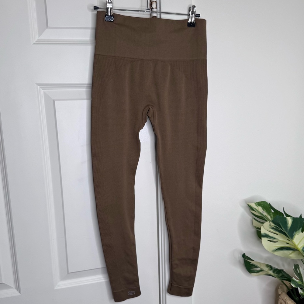 Set Active Penny Brown Sculpt Flex High-Waisted Leggings - Picture 3 of 5